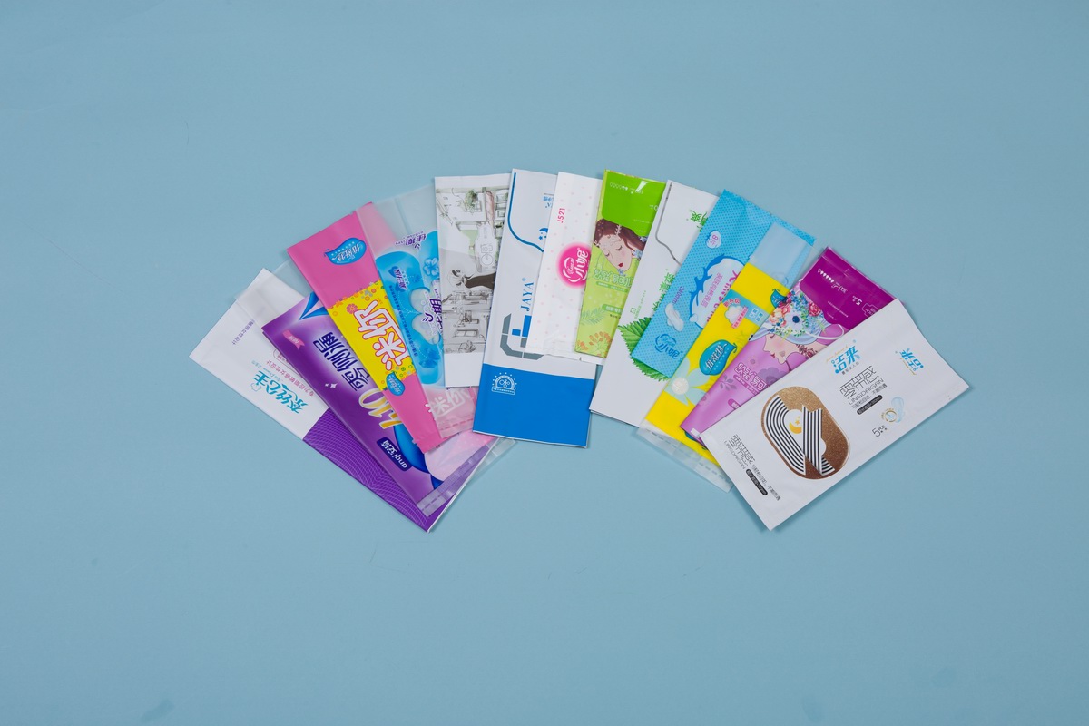 Sanitary pad packaging bags