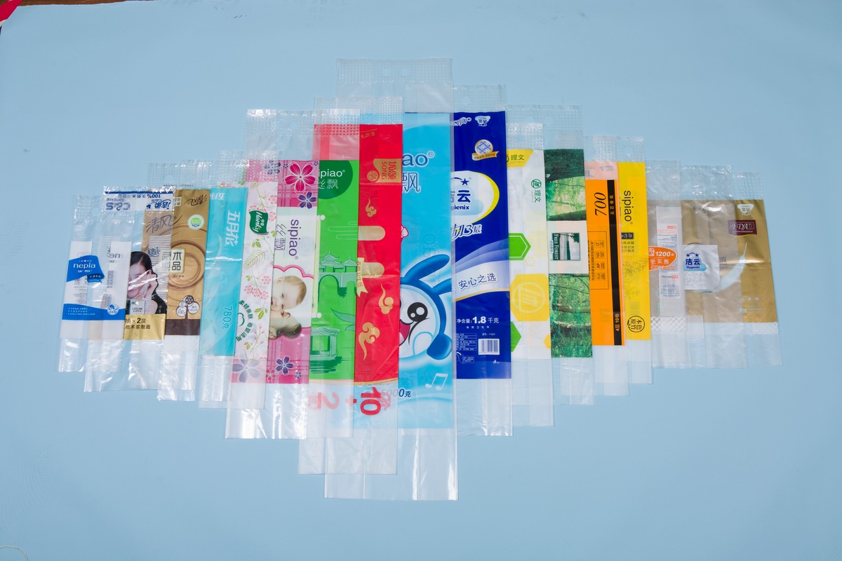 Tissue packaging bags