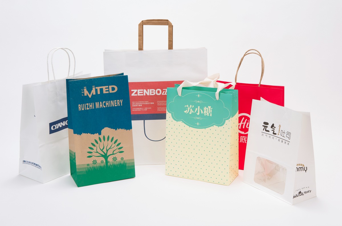 Handle Kraft Paper Bags