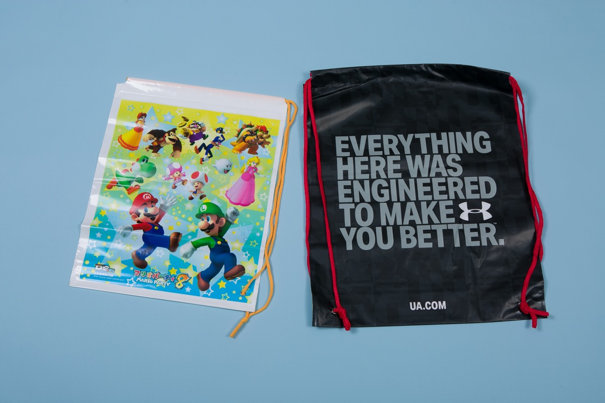 Drawstring shoulder backpack